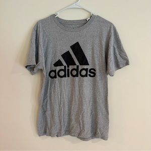 Adidas the go-to tee in gray/black